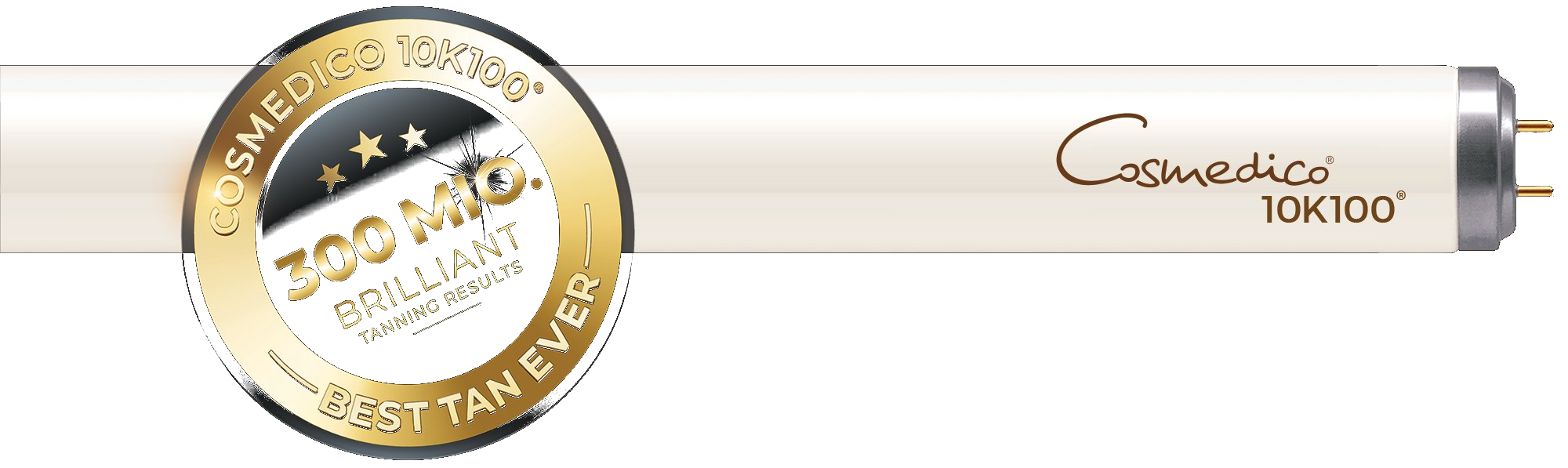 Tubo Cosmedico 10K100 - 300 millones de sesiones brillantes